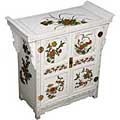 White Pagoda Style Storage Cabinet/ Buffet