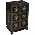 Black Lacquer Chinese Medicine/ Storage Cabinet