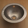 Hand-hammered Satin Nickel Bathroom Sink