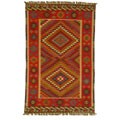 Hand-knotted Reversible Kelim Rug (3'6 x 5'6)