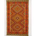 Hand-knotted Kelim Wool Rug (5' x 8')