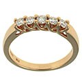 14k Yellow Gold 5-stone 1/2ct TDW Diamond Ring (E-F, I1)