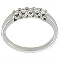 14k White Gold 5-stone 1/2ct TDW Diamond Ring (E-F, I1)