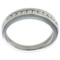 14k White Gold 1/4ct TDW Diamond Anniversary Ring (E-F, I1)