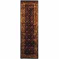 Handmade Tress Wool Runner Rug (2'3 x 12')