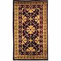 Handmade Classical Wool Agra Rug (2' x 3')