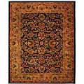 Classical Heirloom Navy/ Red Wool Rug (2' x 3')
