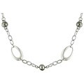 Sterling Silver Bead Link Necklace