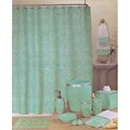 Melody Aqua Shower Curtain and Hook Set