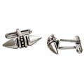 Gerald David Bauman Silver Steerhorn Cuff Links