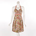 Wishes Women's Light Pink Floral Halter Dress