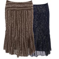 Ninety Women's Pleated Mid-length Skirt