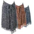 Ninety Women's Soft and Flowing Wrap Skirt