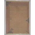 Hand-knotted Wool Dhurrie Rug (4' x 6')
