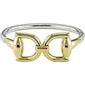 18k Two-tone Gold Bangle Bracelet