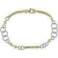 18k Two-tone Gold Multi-style Link Bracelet