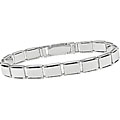 18k White Gold Men's Link Bracelet