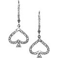 14k White Gold 1/6ct TDW Diamond Heart Earrings (H-I, I2-I3)