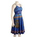 Pretty Pink Women's Blue Tieback Woven Sundress