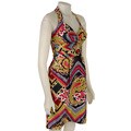 Eliza J Women's Printed Silk Halter Dress