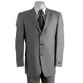 Perry Ellis Portfolio Men's Grey Sharkskin Suit