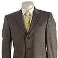 Perry Ellis Portfolio Men's Charcoal Wool Suit