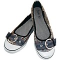 Dark Ali Women's Blue Patch Plaid Flats