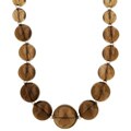 Sterling Silver Graduated Smokey Quartz Necklace