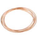 18k Rose Goldplated 7-day Diamond-cut Bangles