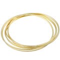 18k Goldplated 7-day Diamond-cut Bangles