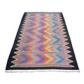 Afghan Kilim Hand-knotted Striped Rug (12' x 19')