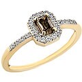 14k Gold 1/2ct TDW Champagne and White Diamond Ring (I-J, I2)