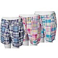 New Identity Patchwork Madras Bermuda Shorts