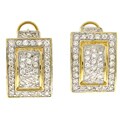 Charles Winston Door Knocker Pave CZ Earrings