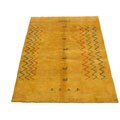 Persian Gabbeh Hand-knotted Gold Rug (6'8 x 9'6)
