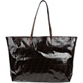 Fendi Large Vinyl Coated Zucca Shopping Tote