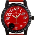 Paul Du Pree by Croton Men's Red Leather Watch