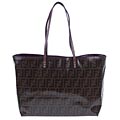 Fendi Medium Vinyl Coated Zucca Shopping Tote