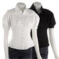 Gigi Florence Women's Woven Pleated Top