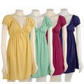 Rantees Women's Grecian Cap Sleeve Dress