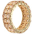 Charles Winston Champagne CZ Eternity Ring