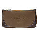 Prada Large Jacquard Logo Cosmetic Case
