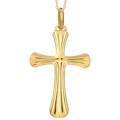 Chateau D' Argent 10k Yellow Gold Cross Necklace