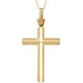 Chateau D' Argent 10k Yellow Gold Cross Necklace