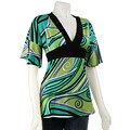 Nice Wear Women's 3/4-length Sleeve Printed Shirt