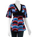 Nice Wear Women's 3/4-sleeve A-frame Tunic