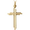 Chateau D' Argent 10k Yellow Gold Cross Necklace