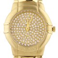 Croton Women's 23k Goldplated Pave Dial Watch