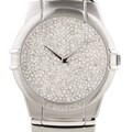 Croton Men's Stainless Steel Pave Quartz Watch