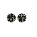 Pewter Celtic Round Earrings
